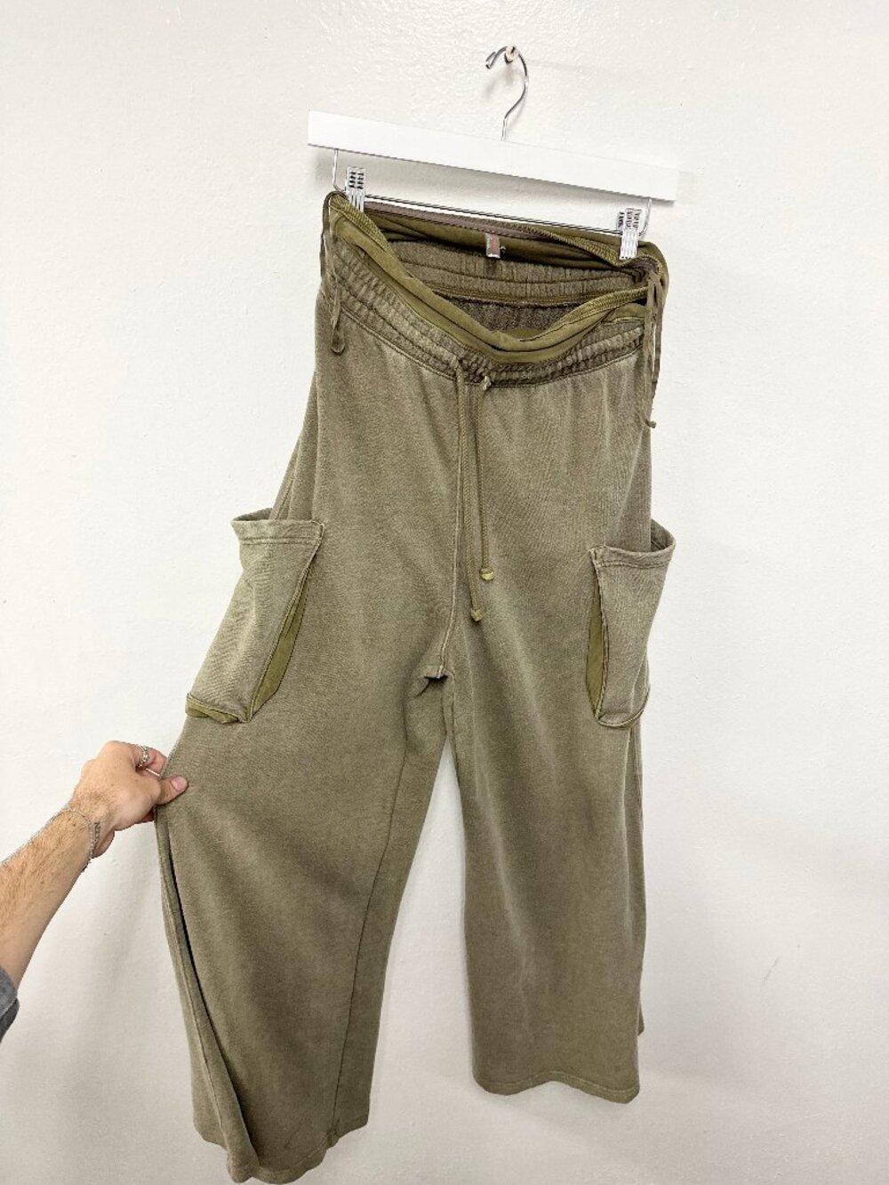 Free People Movement Ultra Wide Leg Cotton Boho Style Sweatpants Size Small